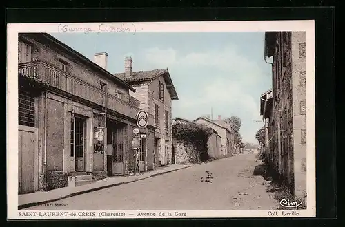 AK Saint-Laurent-de-Céris, Avenue de la Gare