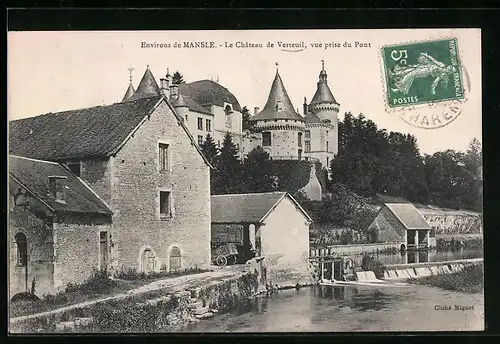 AK Verteuil, le Chateau, vue prise du Pont