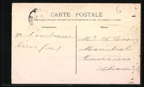 AK Villebois-Lavalette, Vue générale, coté Ouest