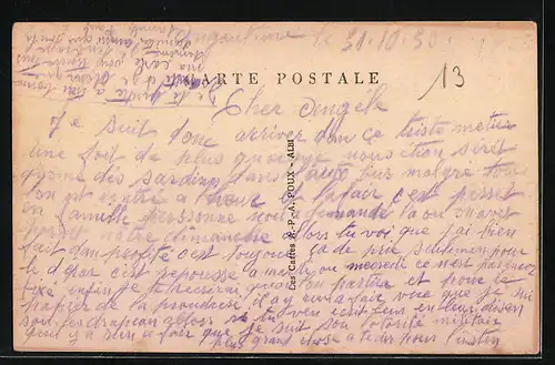 AK La Chabanne, Rue Principale