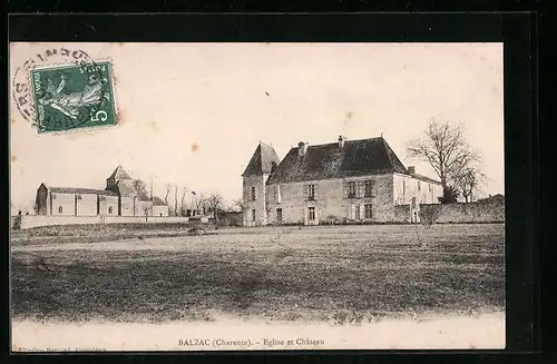 AK Balzac, Eglise et Chateau