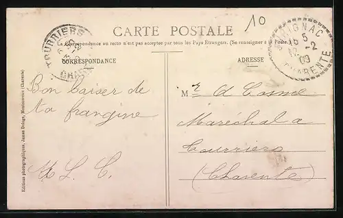 AK Blanzac, Rue de Montmoreau