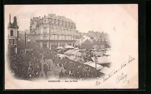 AK Angouleme, Jour de Foire