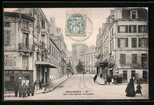 AK Angouleme, Rue de Halles Centrales