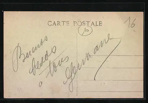 AK Aigre, Hotel de Ville, facade