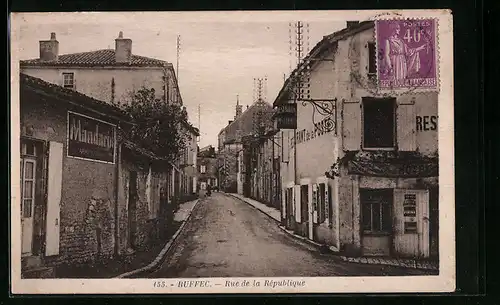AK Ruffec, Rue de la Republique