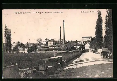 AK Nersac, Vue prise route de Pombreton