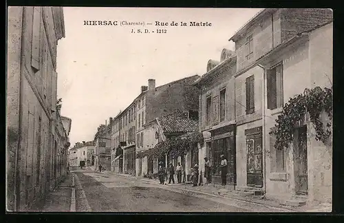 AK Hiersac, Rue de la Mairie