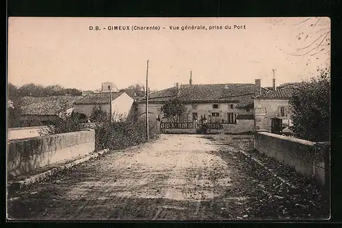 AK Gimeux, Vue générale, prise du Pont