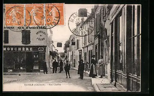 AK Mansle, Charente, Rue Charles, Articles des Peche