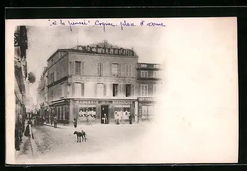 Foto-AK Cognac, A La Pensee, Place