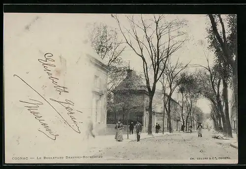 AK Cognac, Le Boulevard Denfert-Rochereau