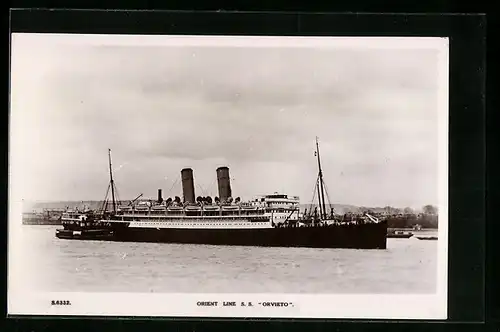 AK Orient Line S.S. Orvieto in Küstennähe