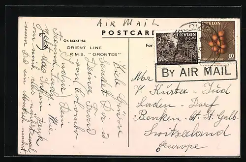 AK Orient Liner R.M.S. Orontes in Küstennähe