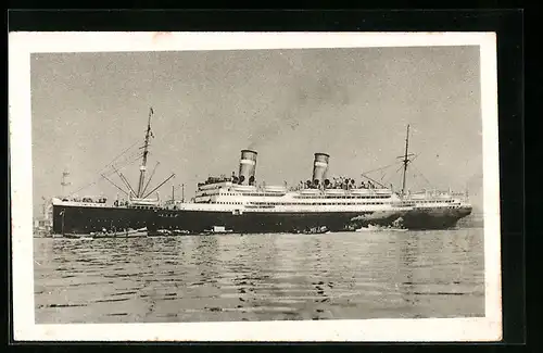 AK Passagierschiff Conte Rosso in Küstennähe, Linee Celerissime di Lusso