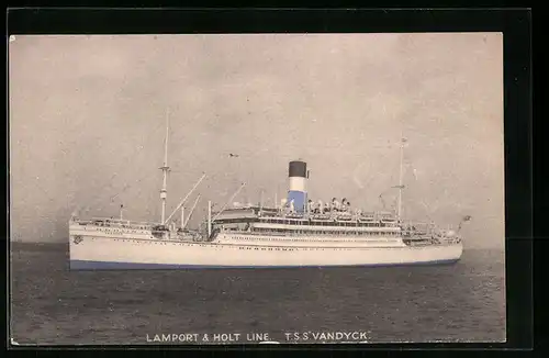 AK T.S.S. Vandyck auf hoher See