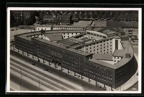 AK Berlin-Charlottenburg, Haus des Rundfunks aus der Vogelschau