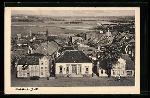 AK Neustadt /Holst., Ortsansicht mit Fernblick aus der Vogelschau