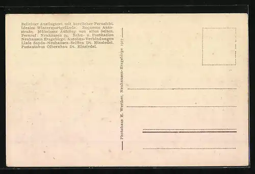 AK Olbernhau-Schwartenberg, Menschenmenge vor dem Unterkunftshaus