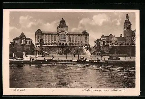 AK Stettin, Hakenterrasse, Museum