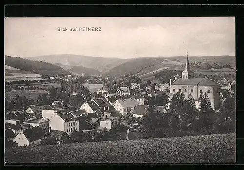 AK Reinerz, Ortsansicht aus der Vogelschau