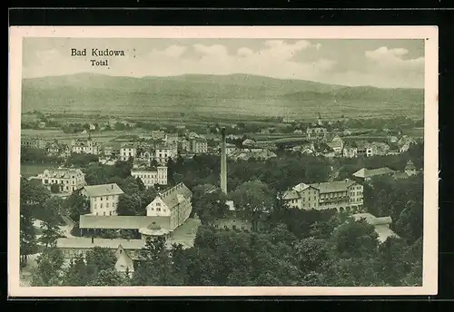 AK Bad Kudowa, Totalansicht aus der Vogelschau