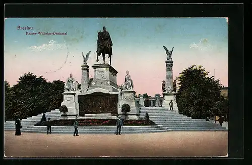 AK Breslau, Kaiser-Wilhem-Denkmal