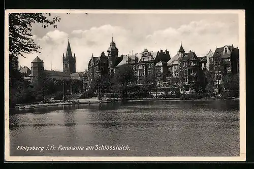 AK Königsberg, Panorama am Schlossteich