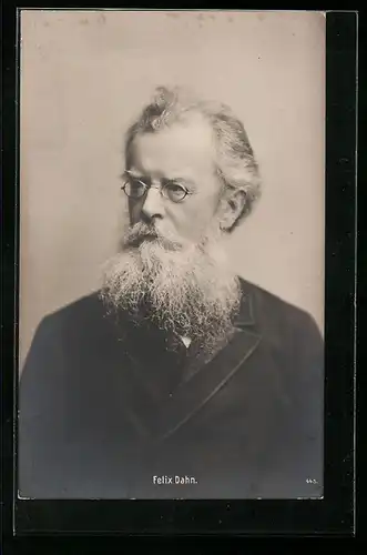 AK Schriftsteller Felix Dahn, Portrait
