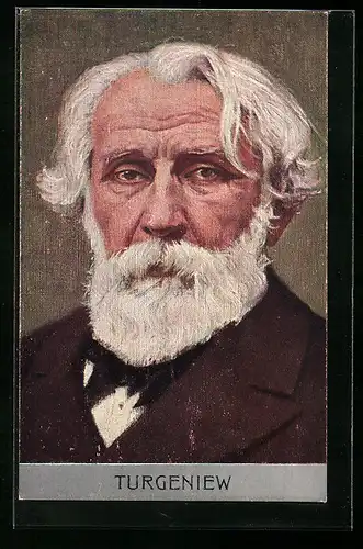 AK Turgeniew, Portrait des Dichters