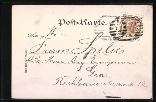 AK Ernst Moritz Arndt, Portrait als älterer Mann