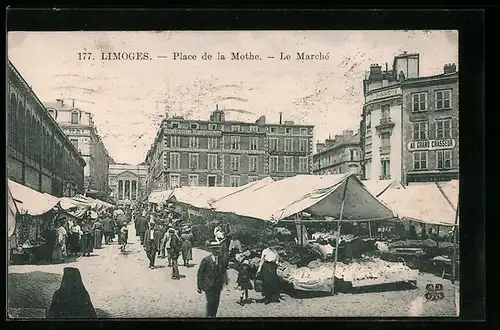 AK Limoges, Place de la Mothe, Le Marché