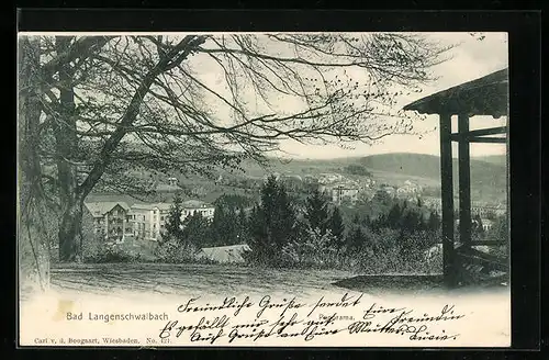 AK Bad Langenschwalbach, Ortsansicht aus der Ferne