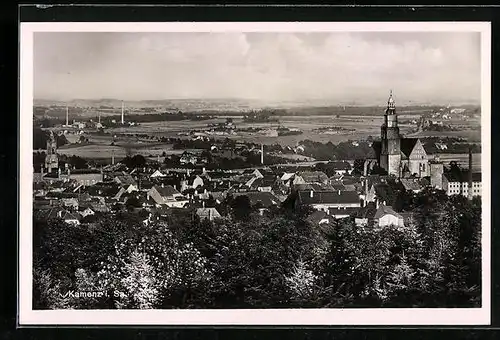 AK Kamenz /Sa., Teilansicht aus der Vogelschau