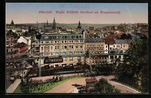 AK Elberfeld, Kaiserdenkmal am Brausenwerth