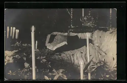 AK Aufbahrung des Prinzregenten Luitpold 1912