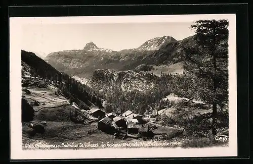 AK Le Villard, Ortsansicht aus der Vogelschau