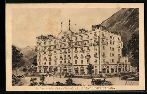 AK La Léchère-les-Bains, Le Grand Hotel Radiana