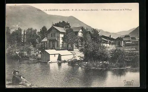 AK La Léchère-les-Bains, L`Hotel-Restaurant et le Village