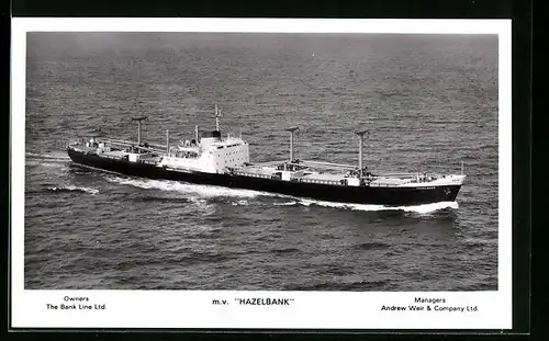 AK Handelsschiff MV Hazelbank, vom Flugzeug aus