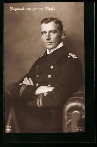 AK Kapitänleutnant Hellmuth von Mücke in Uniform