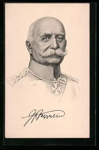 AK Graf Zeppelin in Uniform mit Pour le Mérite