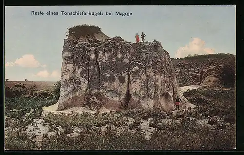 AK Magoje, Reste eines Tonschieferhügels