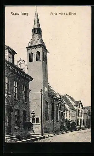 AK Cranenburg, Partie mit evangelischer Kirche