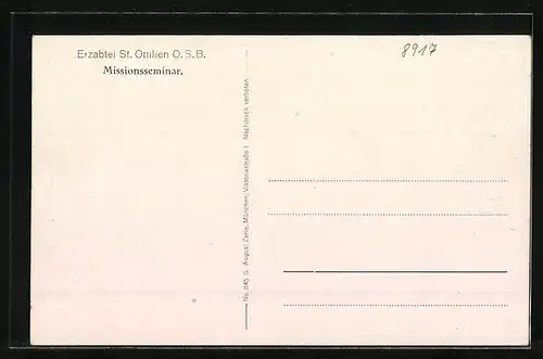 AK St. Ottilien, Erzabtei, Missionsseminar, Luftbild