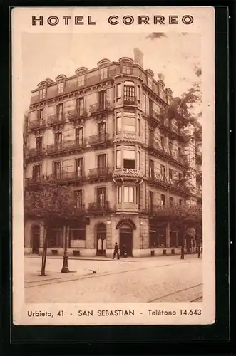 AK San Sebastian, Hotel Correo, Urbieta 41