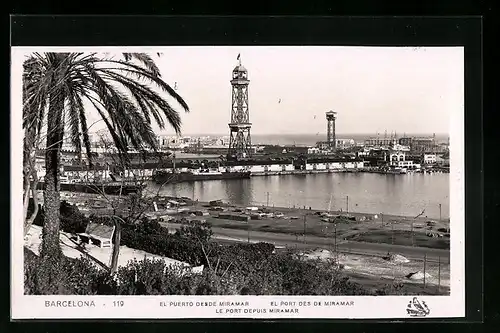 AK Barcelona, El Puerto desde Miramar