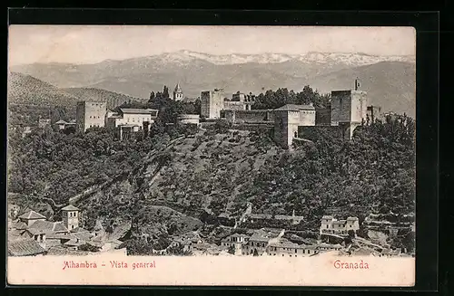 AK Granada, Alhambra, Vista general