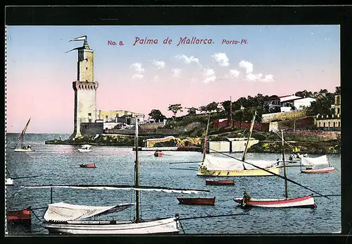 AK Palma de Mallorca, Porto-Pi, Leuchtturm