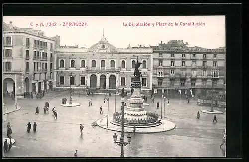 AK Zaragoza, La Diputacion y Plaza de la Constitucion